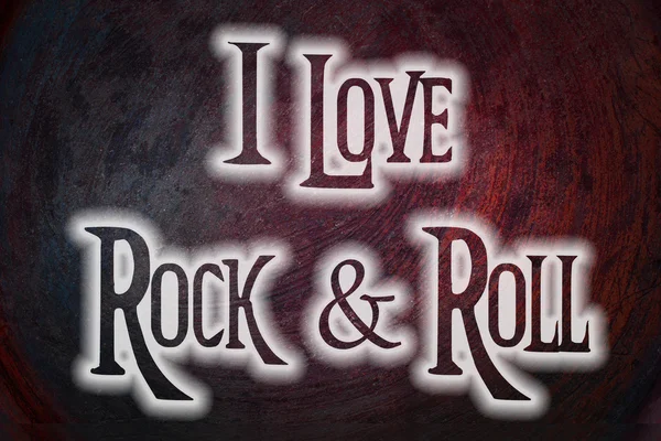 Adoro il Rock and Roll Concept — Foto Stock