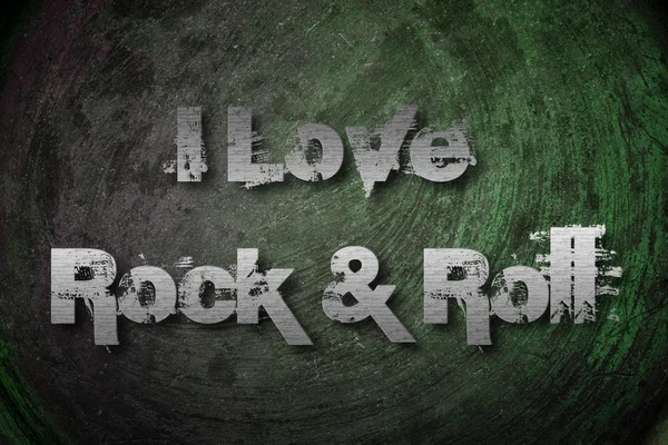 I Love Rock And Roll Concept — Fotografie, imagine de stoc