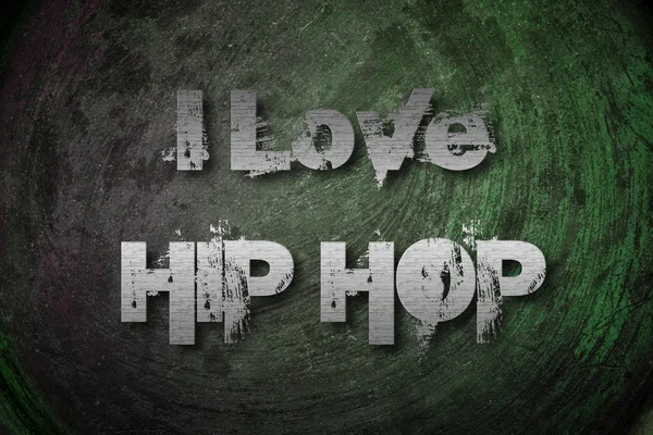 I Love Hip Hop Concept — Stock Photo, Image