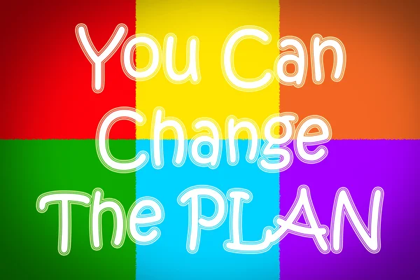 You Can Change The Plan Concept — Stock Photo, Image