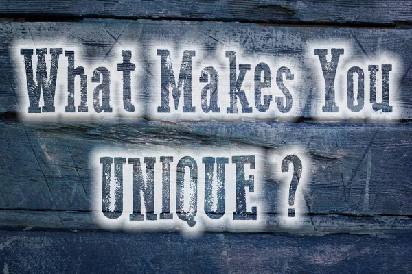 What Makes You Unique Concept — Stock Photo, Image
