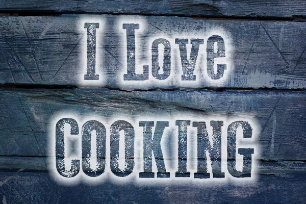 I Love Cooking Concept — Stock Photo, Image