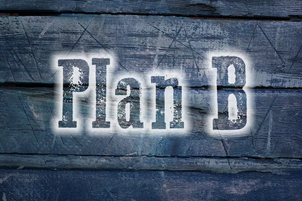 Plan b kavramı — Stok fotoğraf
