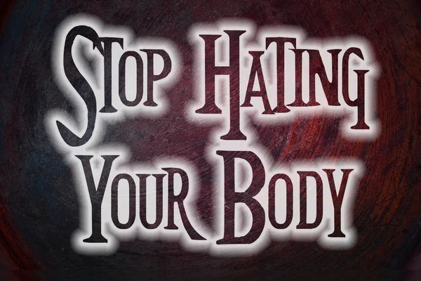 Stop Hating Your Body Concept — Stock Photo, Image