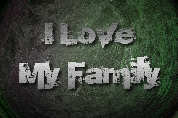 Eu amo meu conceito de família — Fotografia de Stock