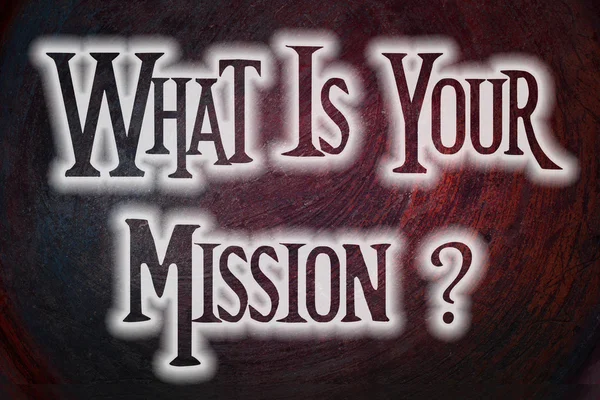 What Is Your Mission Concept — Stock Photo, Image