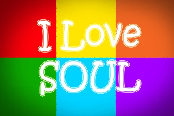 I Love Soul Concept — Stock Photo, Image