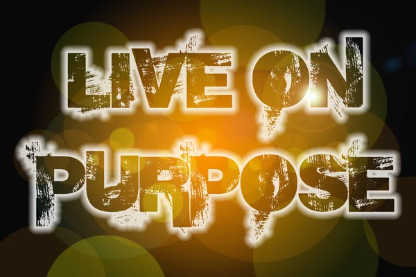 Conceito de Live On Purpose — Fotografia de Stock