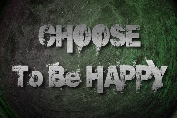 Elegir ser feliz concepto — Foto de Stock