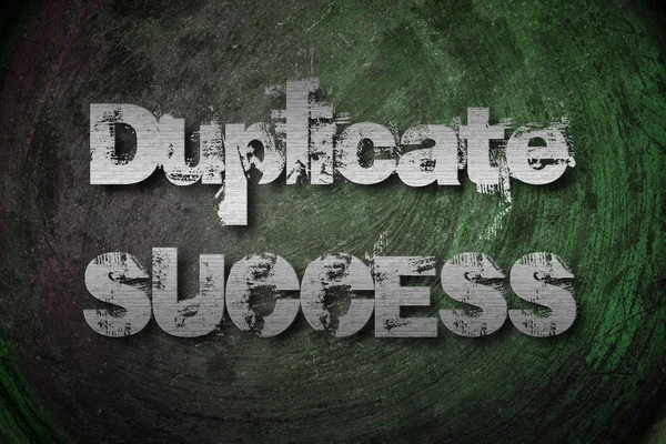 Duplicate Success Concept — Stock Photo, Image
