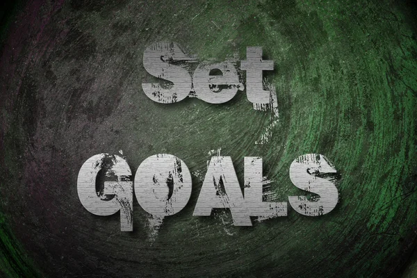 Set Goals Concept — Zdjęcie stockowe