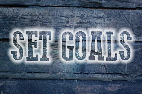 Set Goals Concept — Stock Photo, Image