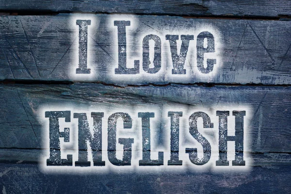 英語の概念を愛します。 — ストック写真