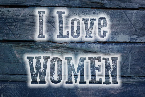 I Love Women Concept — Stok Foto