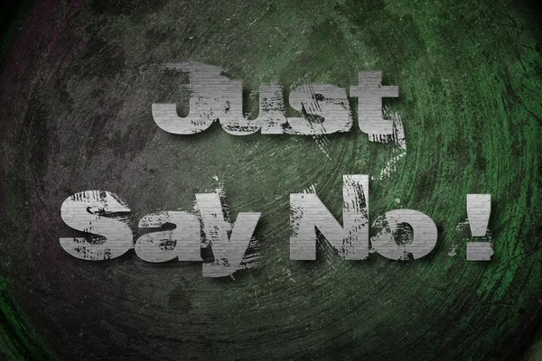 Just Say No Concept — Stock Photo, Image