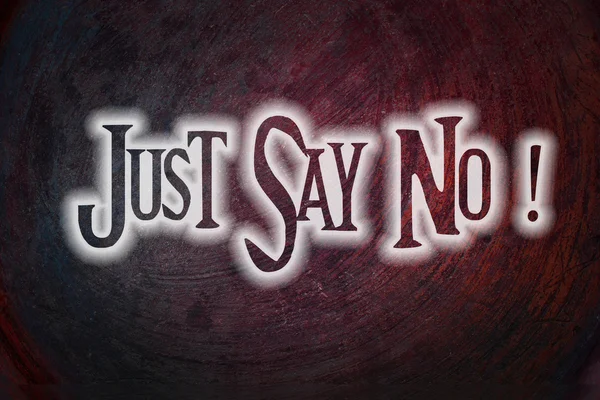 Just Say No Concept — Stock Photo, Image