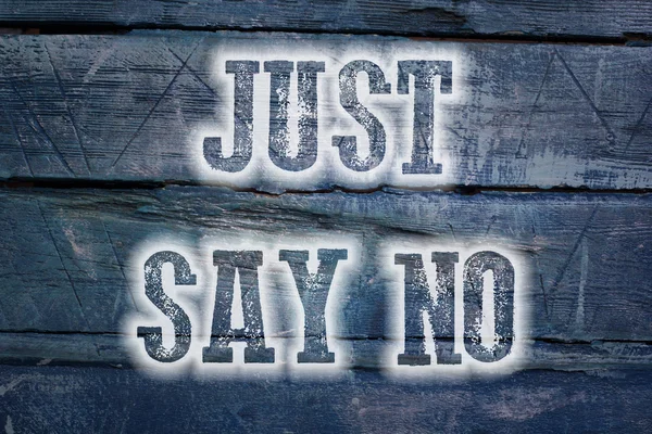 Just Say No Concept — Stock Photo, Image