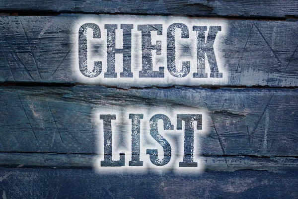 Checklist Concept — Stock Photo, Image