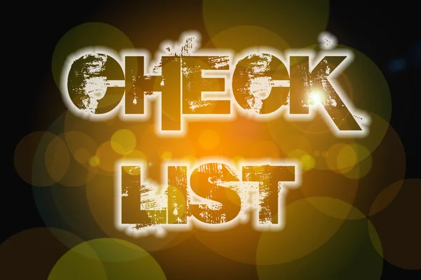 Checklist concept — Stockfoto