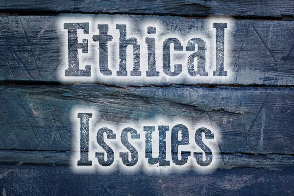 Etik sorunlar kavramı — Stok fotoğraf
