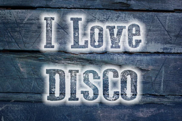 I Love Disco Concept — Stock Photo, Image