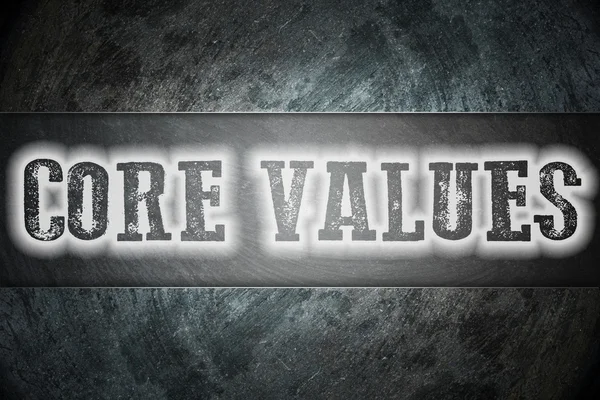 Çekirdek değerler kavramı — Stok fotoğraf