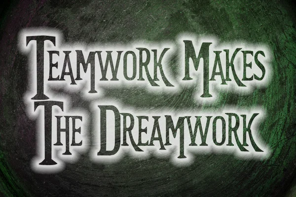 Ομαδική εργασία κάνει η έννοια της dreamwork — Φωτογραφία Αρχείου