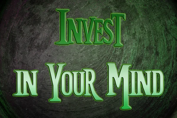 Invest In Your Mind Concent — Stock Photo, Image