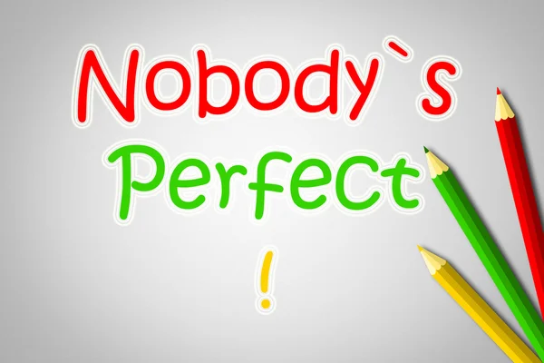 Niemands perfecte concept — Stockfoto