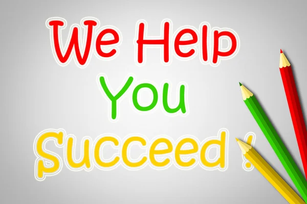 We Help You Succeed Concept — Stock Photo, Image