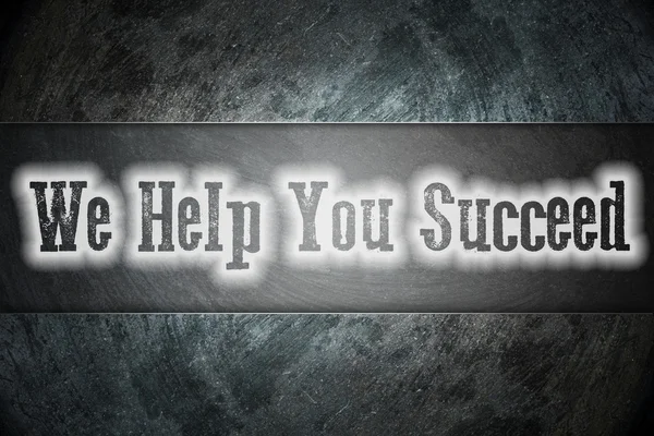 We Help You Succeed Concept — Stock Photo, Image