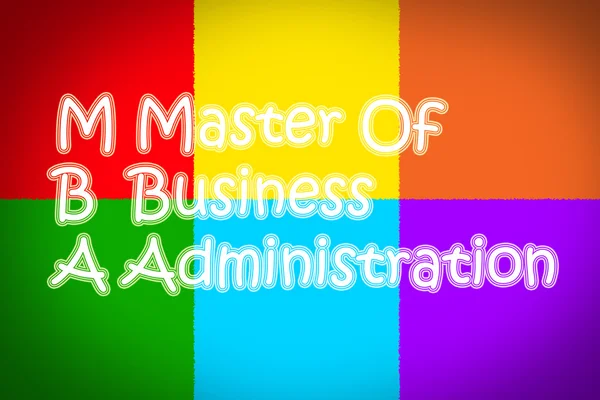 Master Of Business Administration Concept — Stock Photo, Image