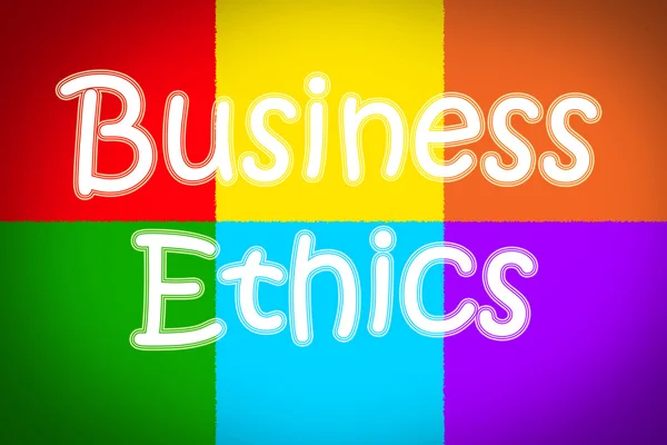 Etik affärsidé — Stockfoto