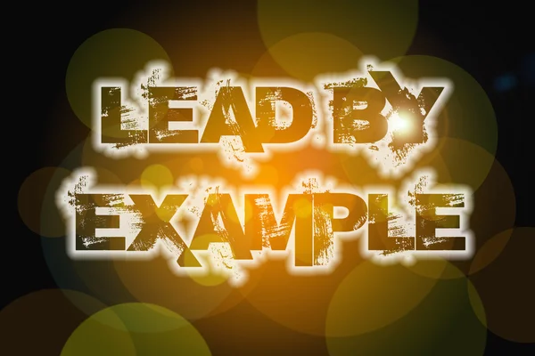 Lead by example Concept — Stock Photo, Image