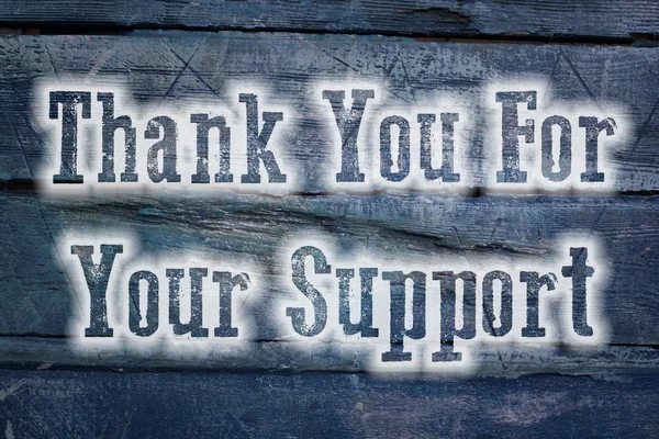 Thank You For Your Support Concept — Stock Photo, Image