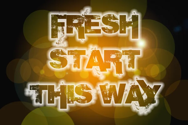 Fresh Start This Way Concept — Stock Photo, Image