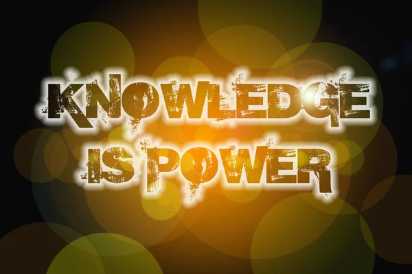 Kunskap är makt koncept — Stockfoto