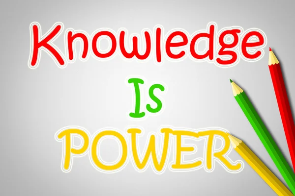Wissen ist Machtbegriff — Stockfoto