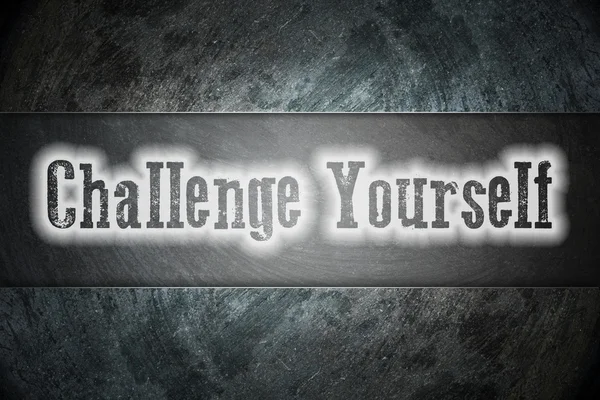 Podejmij wyzwanie pojęcie — Zdjęcie stockowe