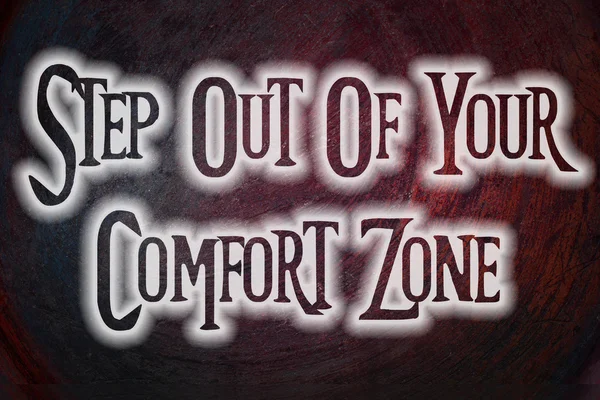 Salga de su concepto de zona de confort —  Fotos de Stock