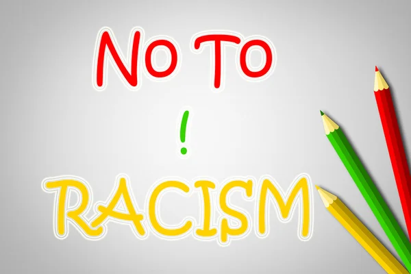 No al razzismo Concetto — Foto Stock