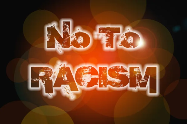 Nee tegen racisme Concept — Stockfoto