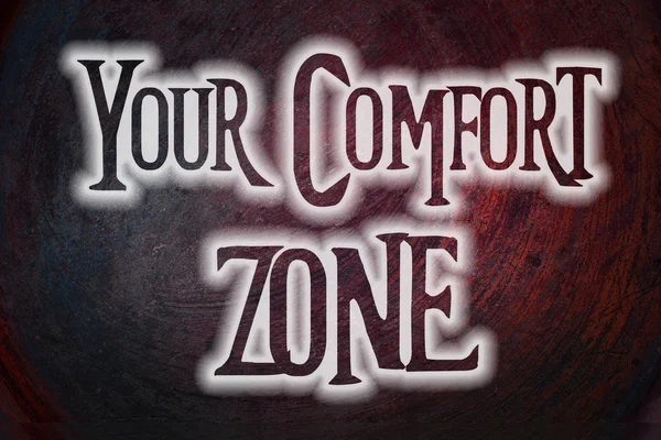 Uw comfort zone concept — Stockfoto