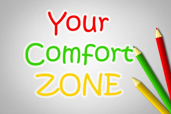 Uw comfort zone concept — Stockfoto