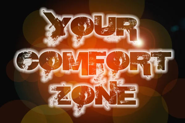 Uw comfort zone concept — Stockfoto