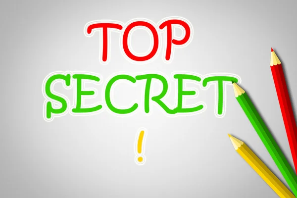 Top geheime concept — Stockfoto