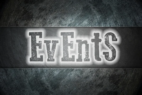 Events Concept — Stock Photo, Image