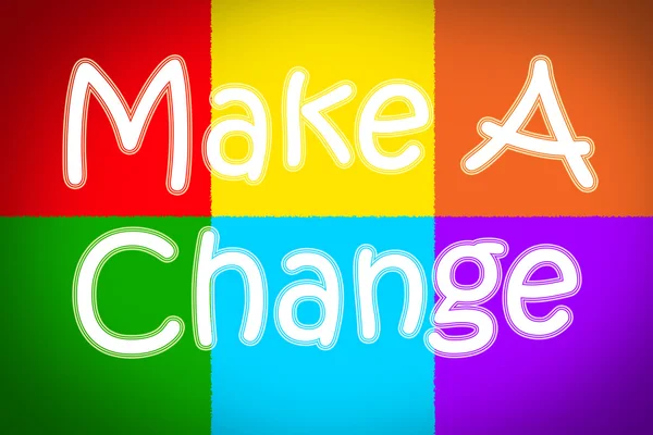 Make A Change Concept — Stock Photo, Image