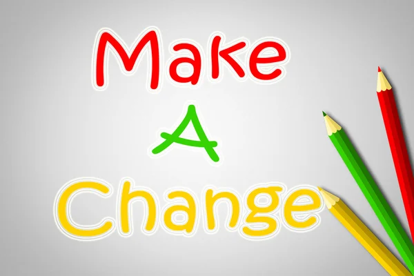 Make A Change Concept — Stock Photo, Image