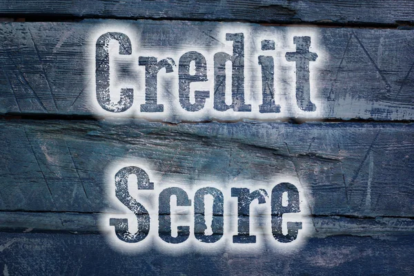 CREDIT SCORE คอนเซ็ปต์ — ภาพถ่ายสต็อก